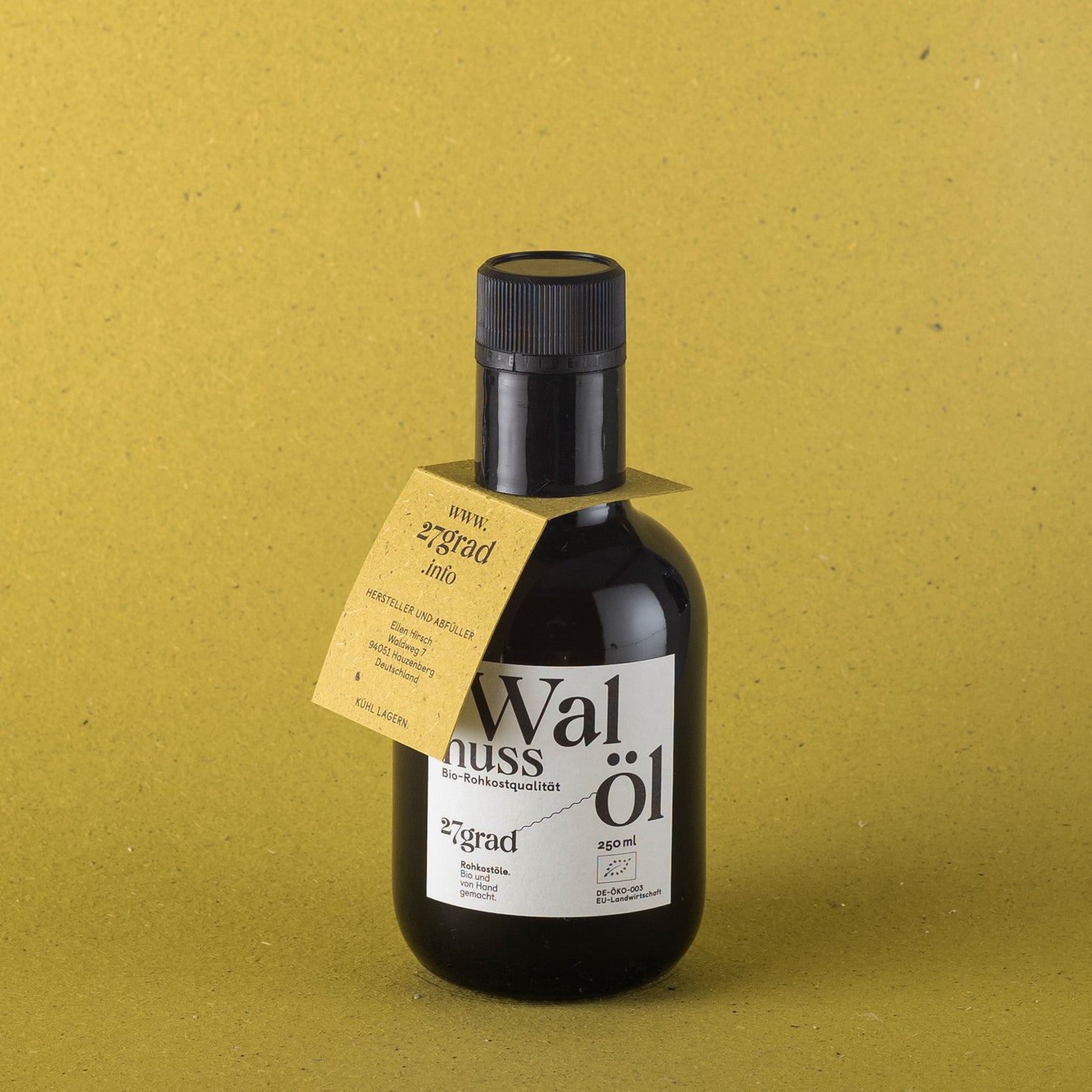 Walnussöl – Das Edle von 27grad Rohkostöle. Bio und von Hand gemacht.